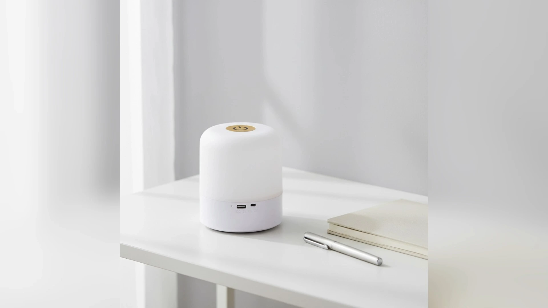 3 Color Dimmable Remote Control LED Bedside Night Light, 1200mAh Rechargeable Warm White Eye-protecting Ambient Lamp For Bedroom Dorm 1