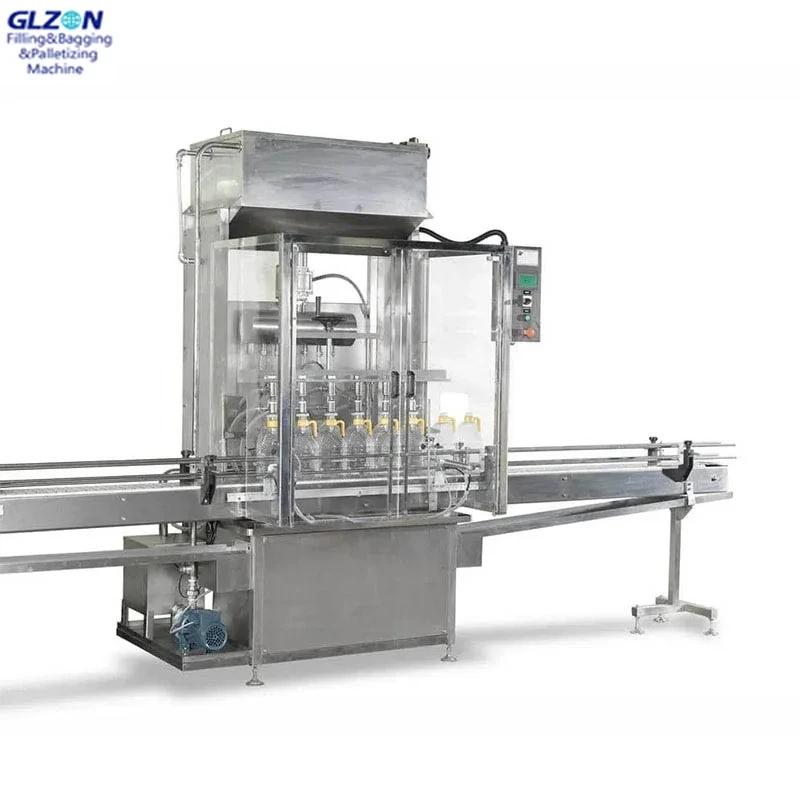 1-5l Thiết bị dây chuyền sản xuất ghi nhãn và chiết rót hoàn toàn tự động cho dầu mỡ 1