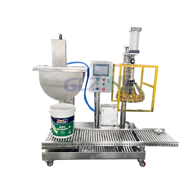 25l درباره دستگاه پرکن سطل قیف نیمه اتوماتیک Hopper Ex-proof برای شستشوی پوشش ها/مواد شیمیایی شراب 1