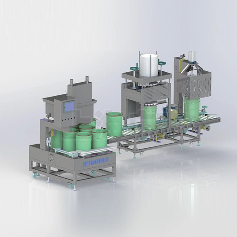 Chất lỏng Giới thiệu về Máy chiết rót tự động hai đầu cho 10L ~ 30L 1
