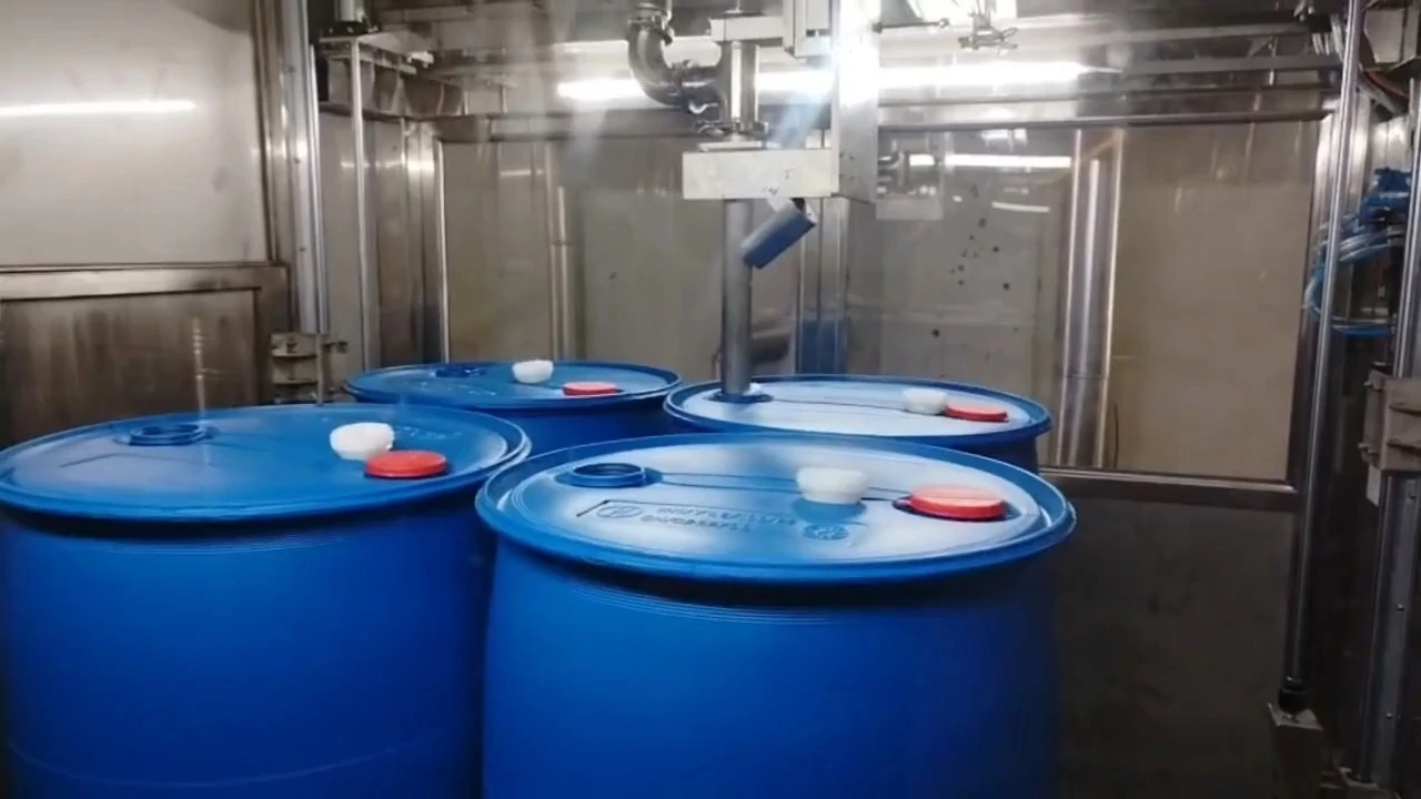200L-IBC স্বয়ংক্রিয় ফিলিং লাইন-ব্যারেল গুদাম 1