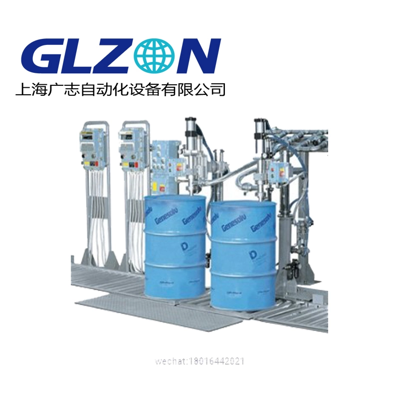 Automatic 200L plastic barrel filling line 1