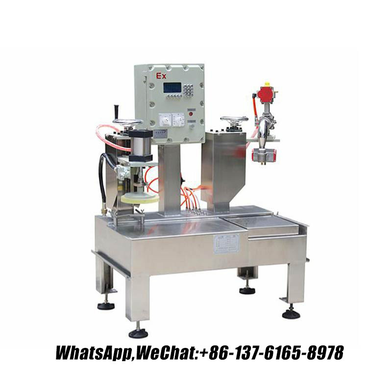 5-gallons Semi-automatic Weighing Filling Machine, Simple Operation, Affordable Price for Industrial Paint Resin 价格实惠,称重灌装机,作简单