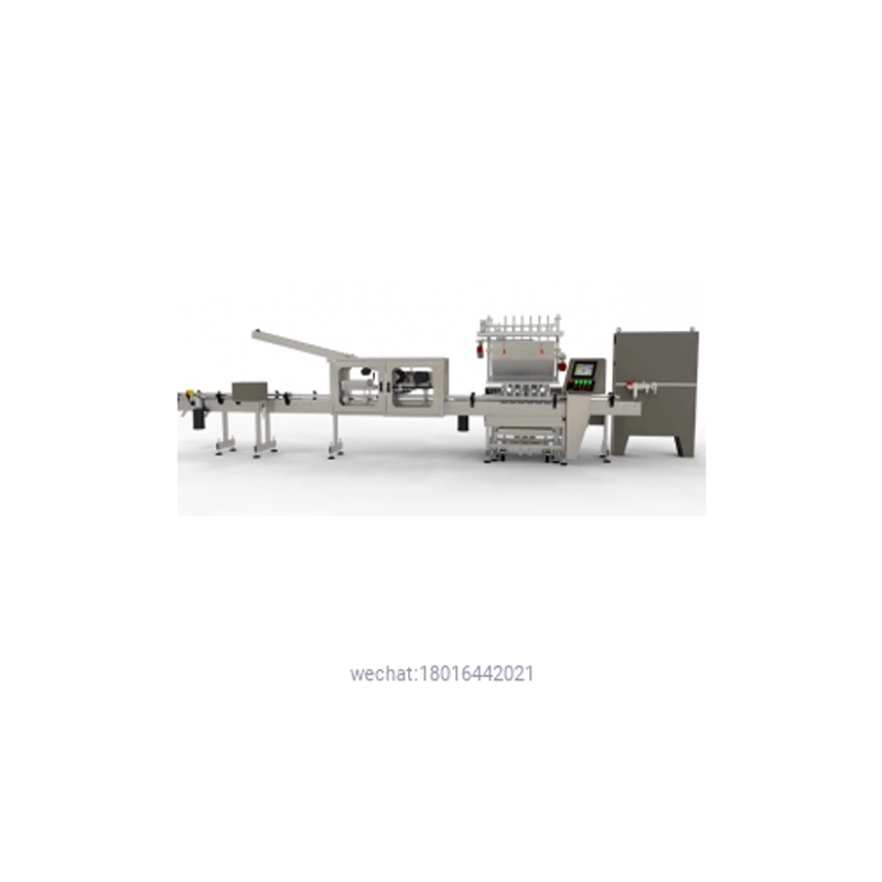 6 – Head Automatic Net Weight Filling & Closing Machine with Lateral Container Transfer for faster cycle times – 1/2 Pint to Gallon Containers. 1