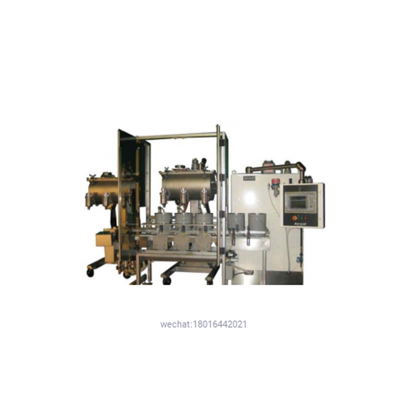 3 – Head In-Line Automatic Net Weight Filling & Closing Machine for 1/2 Pint to Gallon Containers with POP Fill Cart 1