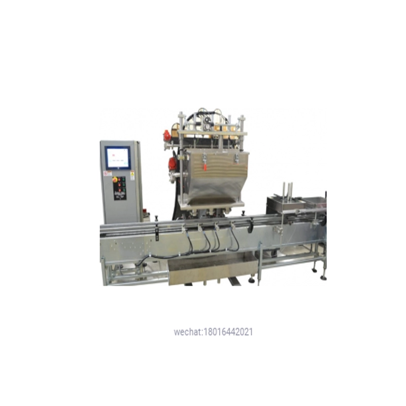 3 – Head Automatic Net Weight Filling & Closing Machine for 1/2 Pint to Gallon Containers with DFS Fill Cart 1