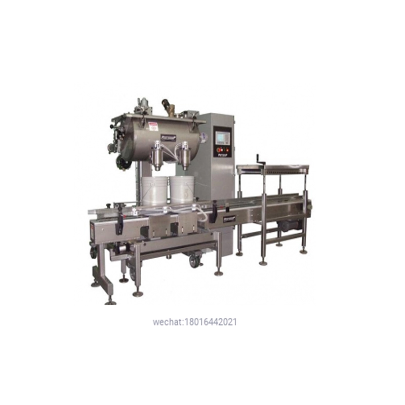 2 – Head In-line Automatic Net Weight Filling & Closing Machine for 1/2 Pint to Gallon Containers with POP Fill Cart 1