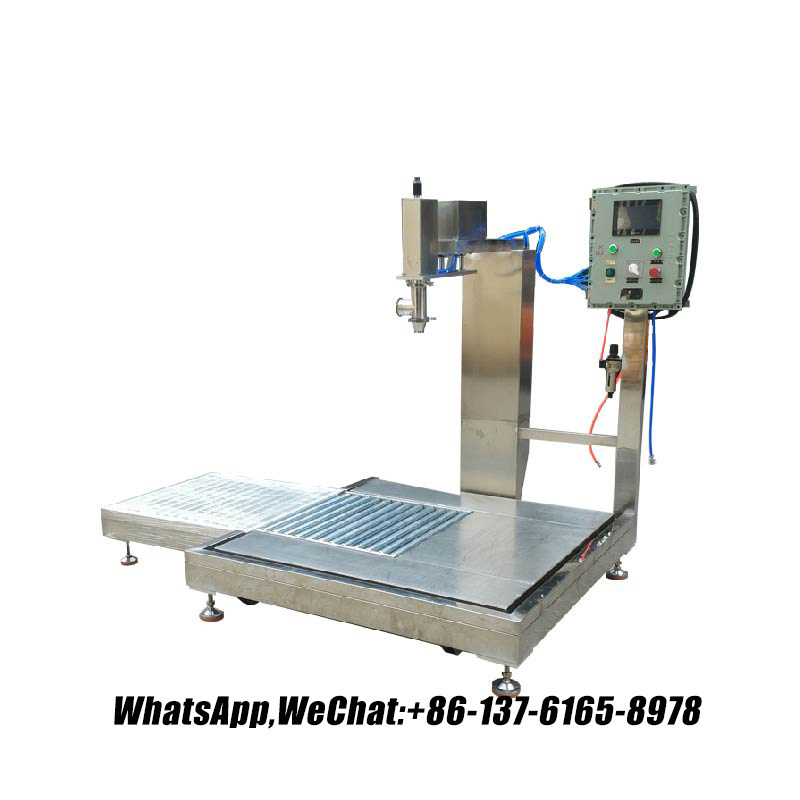Weighing Explosion-proof Filling Machine for Coating Lubricant/white Latex 贴标机灌装机,自动滚筒码垛机,全自动托盘填充机