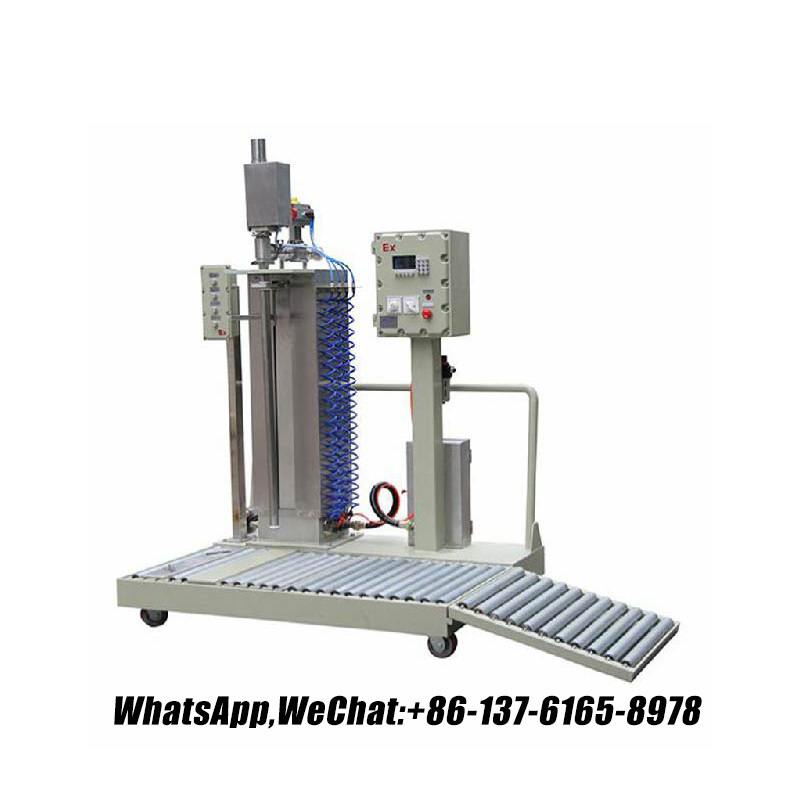 High-speed 200L Filling Machine: Speed up the Production Process Durable 200L Filling Equipment 防爆漆灌装机,化工称重灌装机,化工灌装机生产线