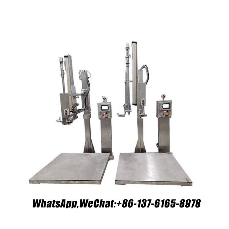 IBC Safe and Explosion-proof Filling Machine for Chemical Products 贴标机灌装机。全自动托盘填充机