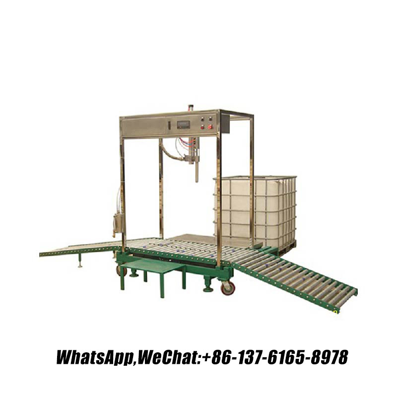 Advanced IBC Tote Filling Machine for Industrial Packaging 工业 IBC 灌装机,可靠的手提袋灌装机械,精密 IBC 液体灌装机