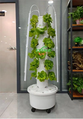 El principiante de American Hydroponic compra un sistema de torre 4p6 para cultivar hortalizas frescas 1
