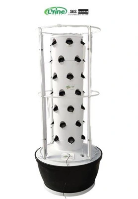 Norwegian customer uses tower system to hydroponically grow arugula on farm 1