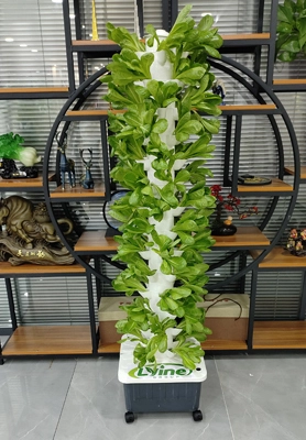 Italian customer buys 5P14 hydroponic tower system for indoor growing 1