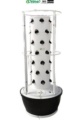Un cliente alemán cultiva verduras para ensalada con un sistema de torre hidropónica 6p7 1
