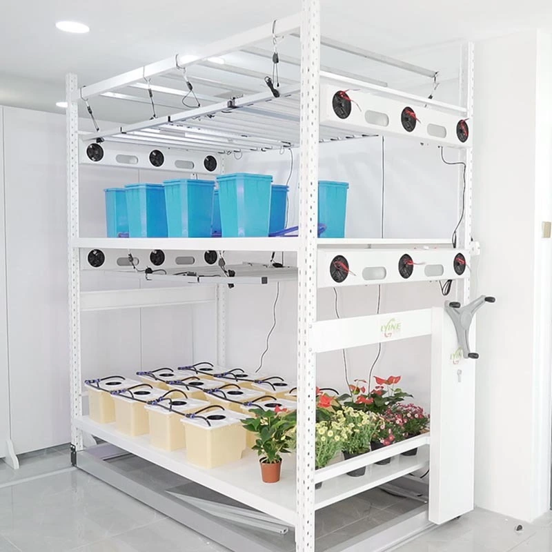 Lyine ebb flow tables grow table hydroponic 4x8 flood tray mobile vertical grow rack system 1