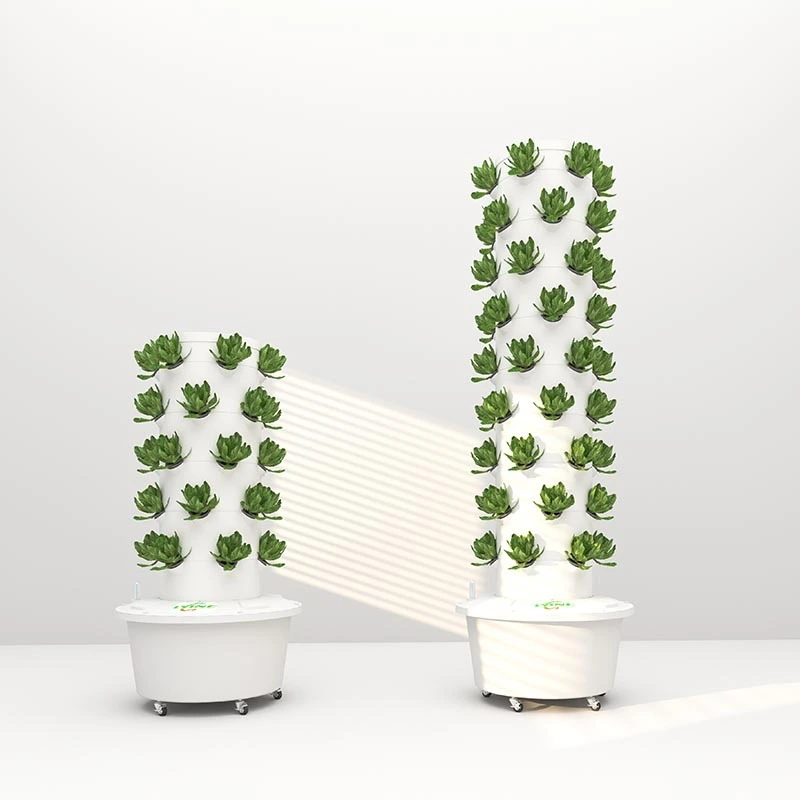 6P Vertical hydroponic tower growing system with 80L Reservoir 1