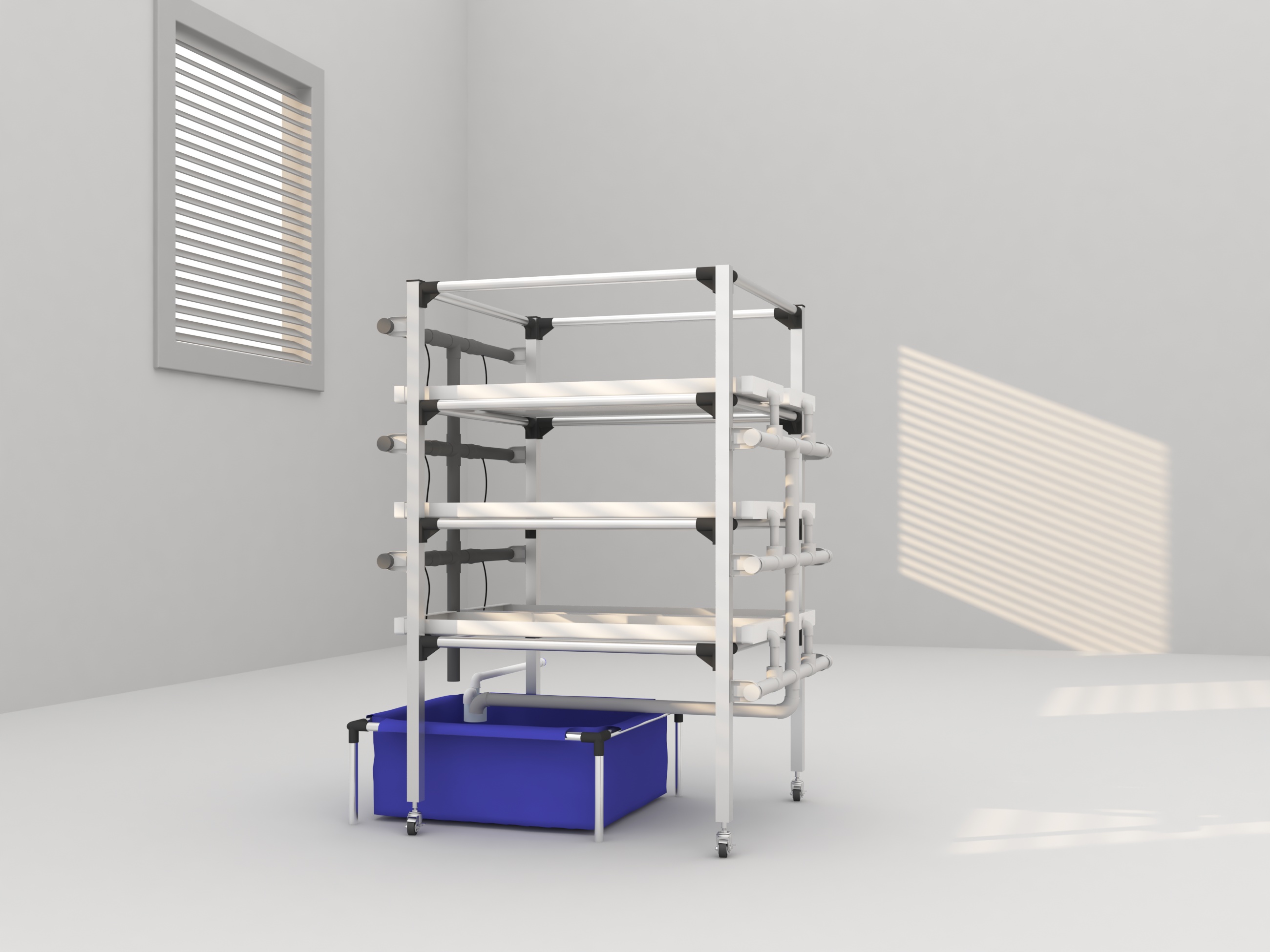 Lyine microgreen growing kit rack hydroponic system