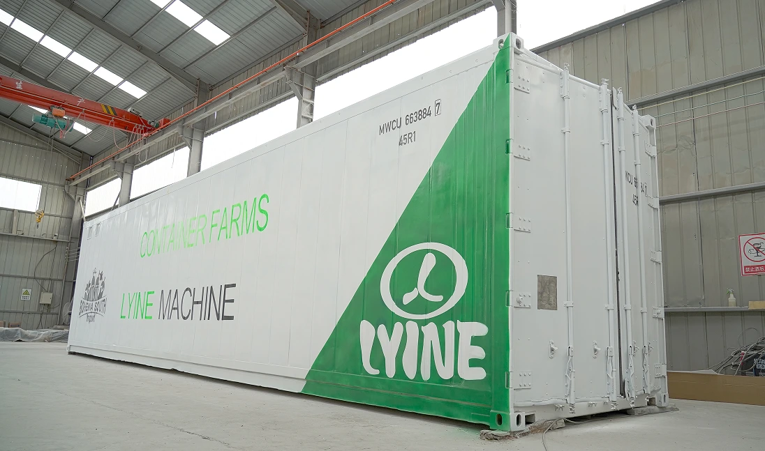 Agricultura de contêineres de torre rotativa de hidroponia Lyine 1