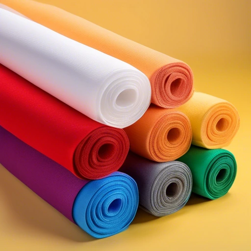 Non-woven Fabric Rolls - Pack of 5 Rolls in Vibrant Colors for Art and Craft Projects 1