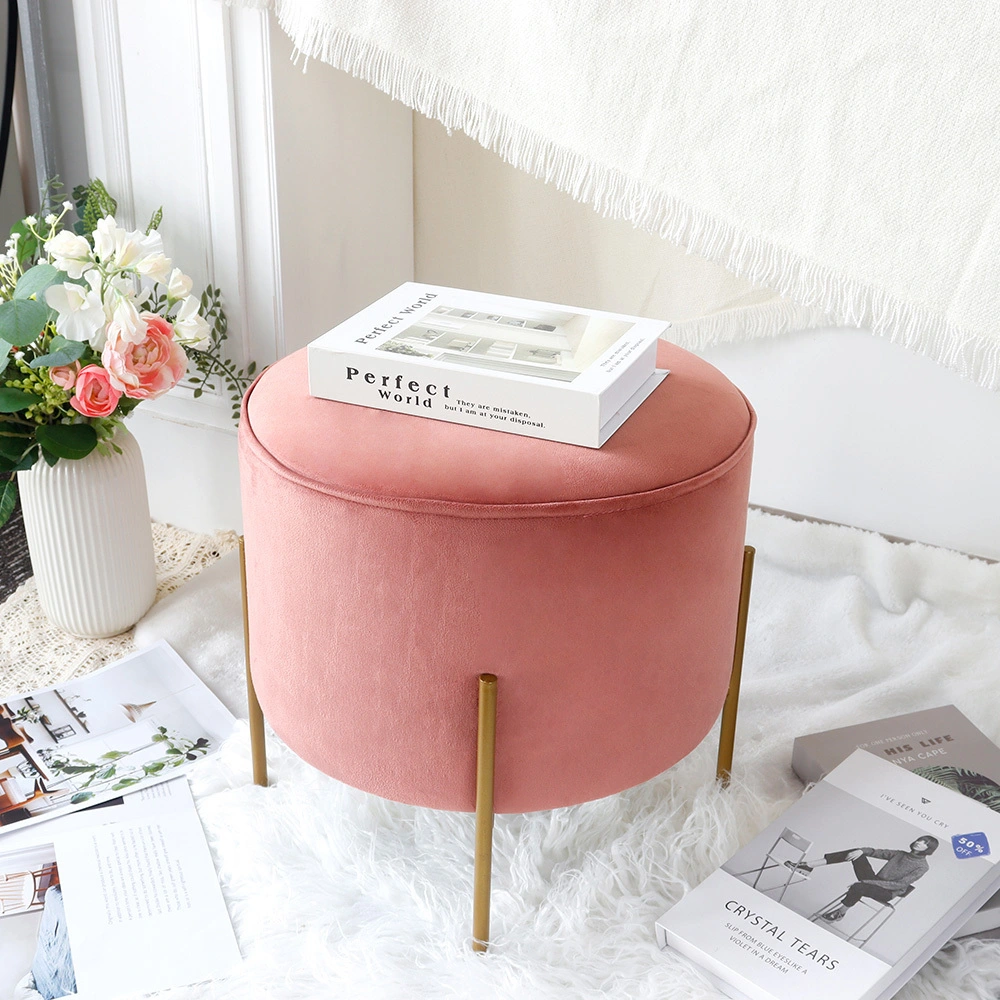 15.5 Tall Ottoman Velvet Seat-8805 1