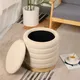 Round Storage Pouffe Wholesale - NEW IMAGE 3