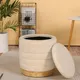 Round Storage Pouffe Wholesale - NEW IMAGE 5