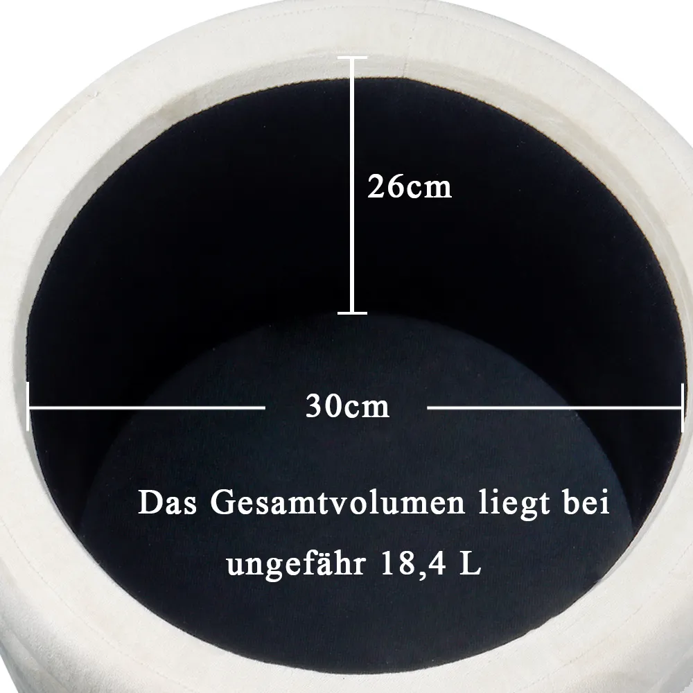 Round Storage Pouffe Wholesale - NEW IMAGE 14