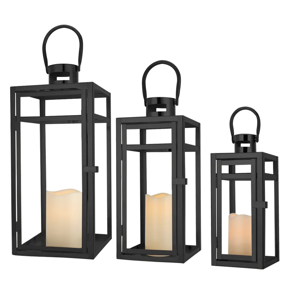 Black Lantern Candle Holder Wholesale - NEW IMAGE 8