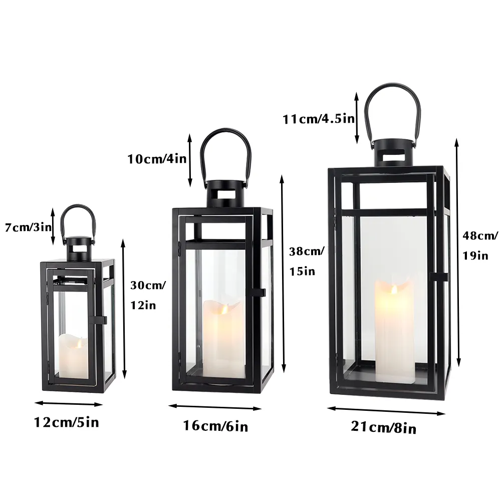 Black Lantern Candle Holder Wholesale - NEW IMAGE 9