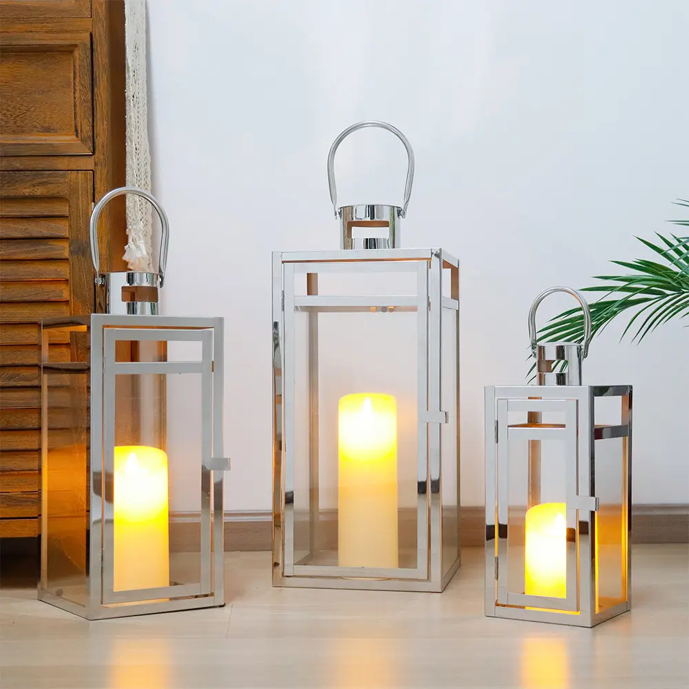 Black Lantern Candle Holder Wholesale - NEW IMAGE 2