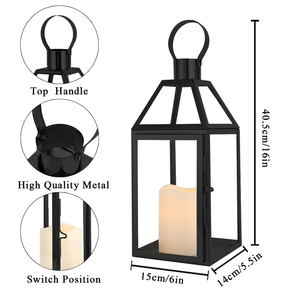 Christmas Candle Lantern 40*40*41.5cm 4pcs/carton 6.53kgs Wholesale - NEW IMAGE 5