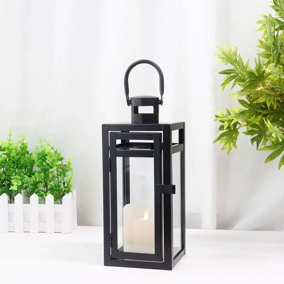 Square Pillar Candle Holders Silver by NEW IMAGE 5