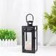 Square Pillar Candle Holders Silver by NEW IMAGE 2