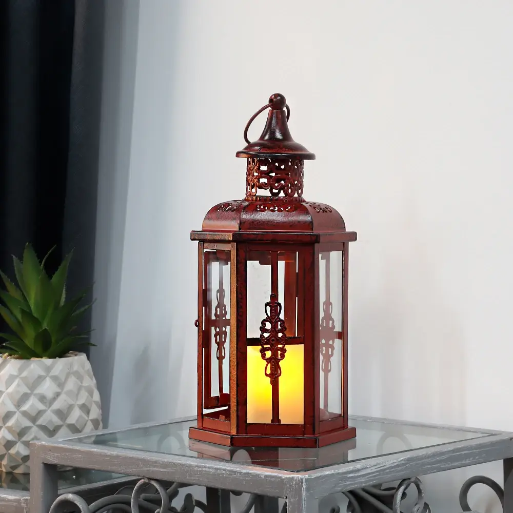 Candlestick Lantern Iron - - NEW IMAGE 2