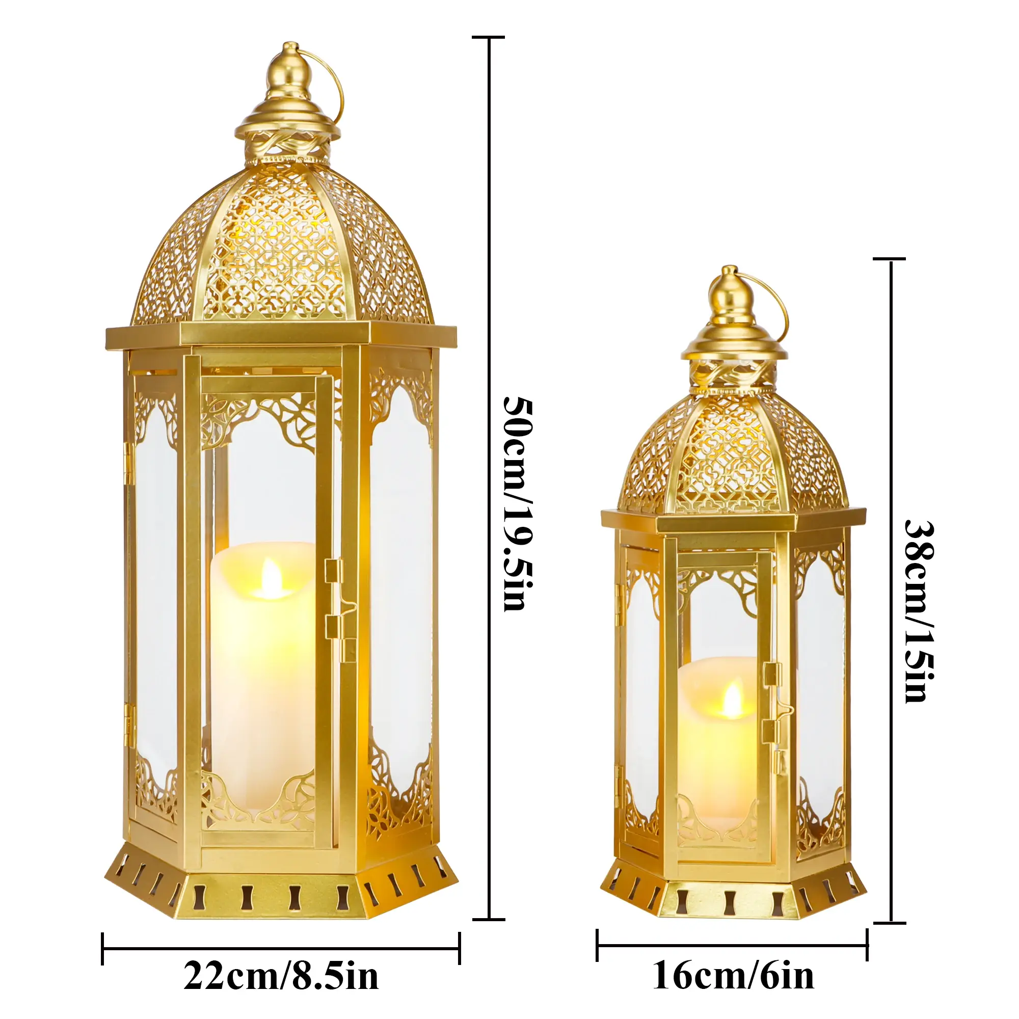 Candle Lantern Decor Candle Lantern - - NEW IMAGE 2