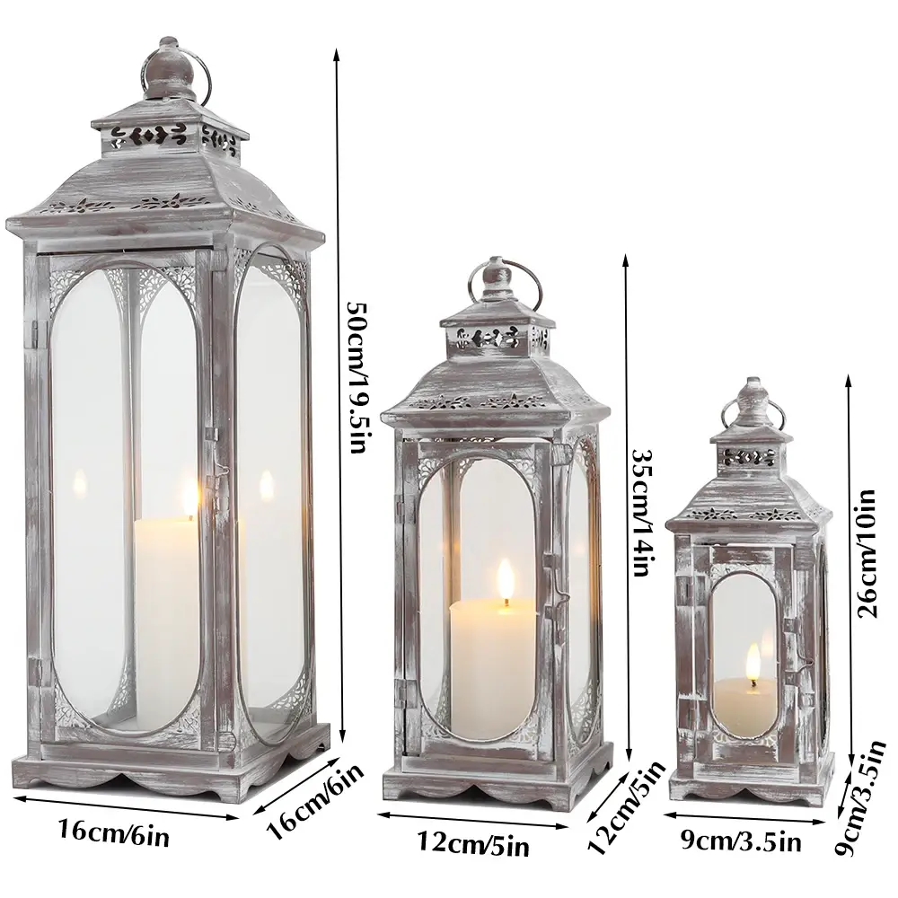 Black Candle Lantern Silver by NEW IMAGE 4