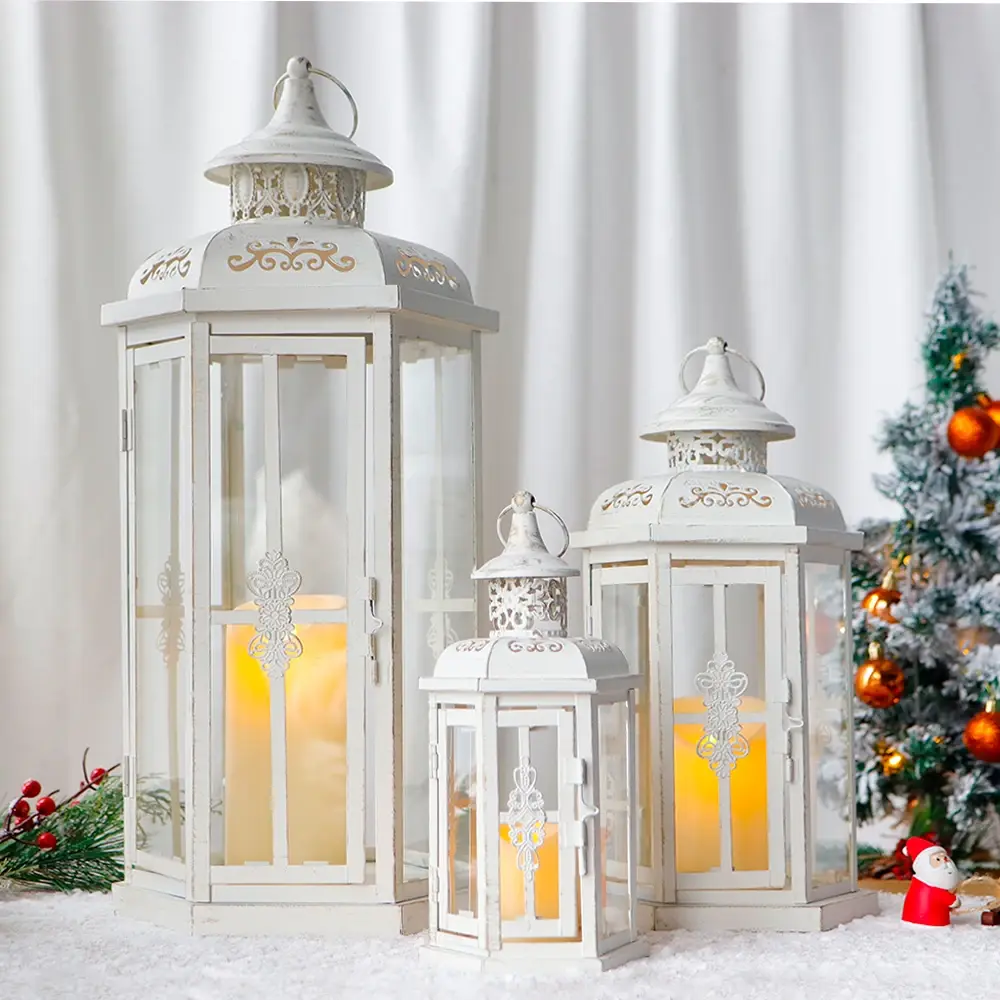 Christmas Candle Lantern Iron - - NEW IMAGE 2