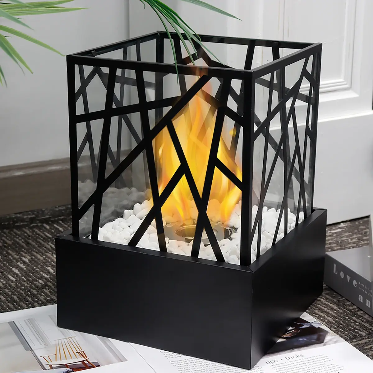 Indoor Tabletop Fireplace Dining Room Wholesale - NEW IMAGE 6