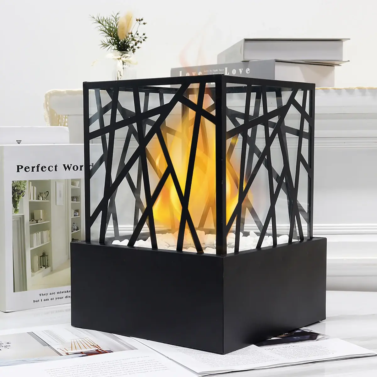 Indoor Tabletop Fireplace Dining Room Wholesale - NEW IMAGE 5