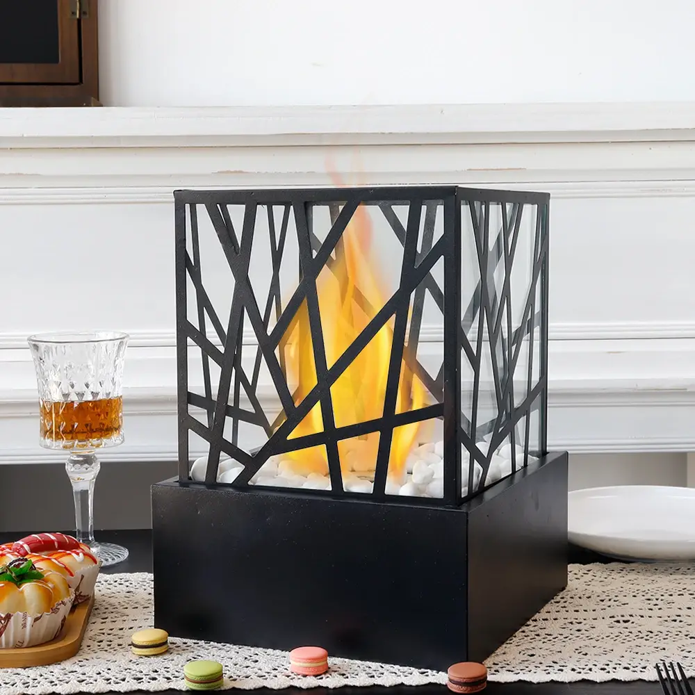 Indoor Tabletop Fireplace Dining Room Wholesale - NEW IMAGE 3