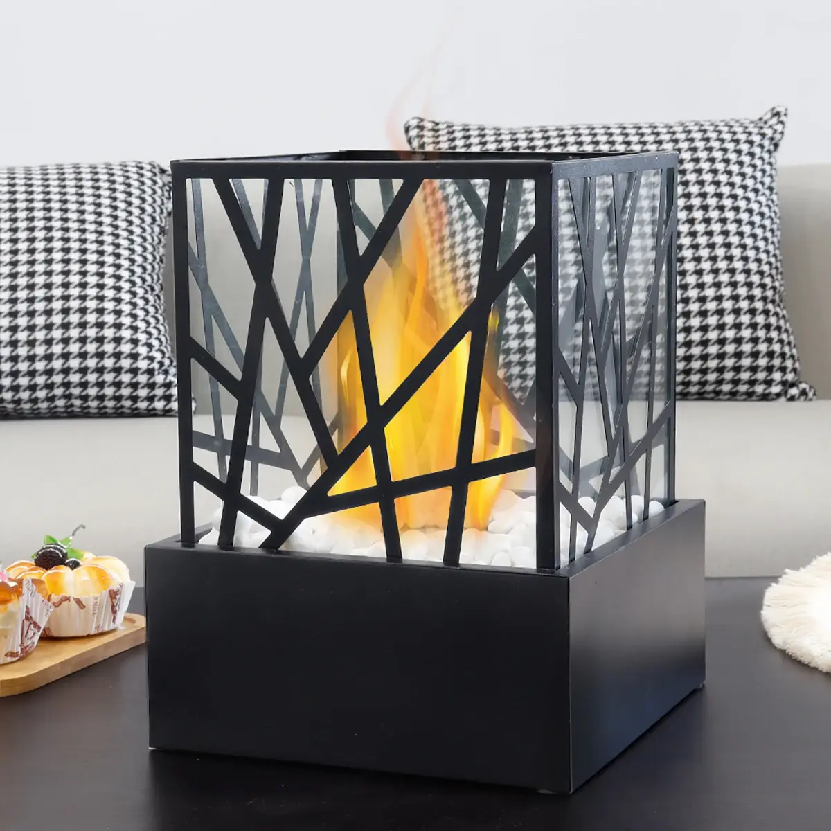 Indoor Tabletop Fireplace Dining Room Wholesale - NEW IMAGE 4