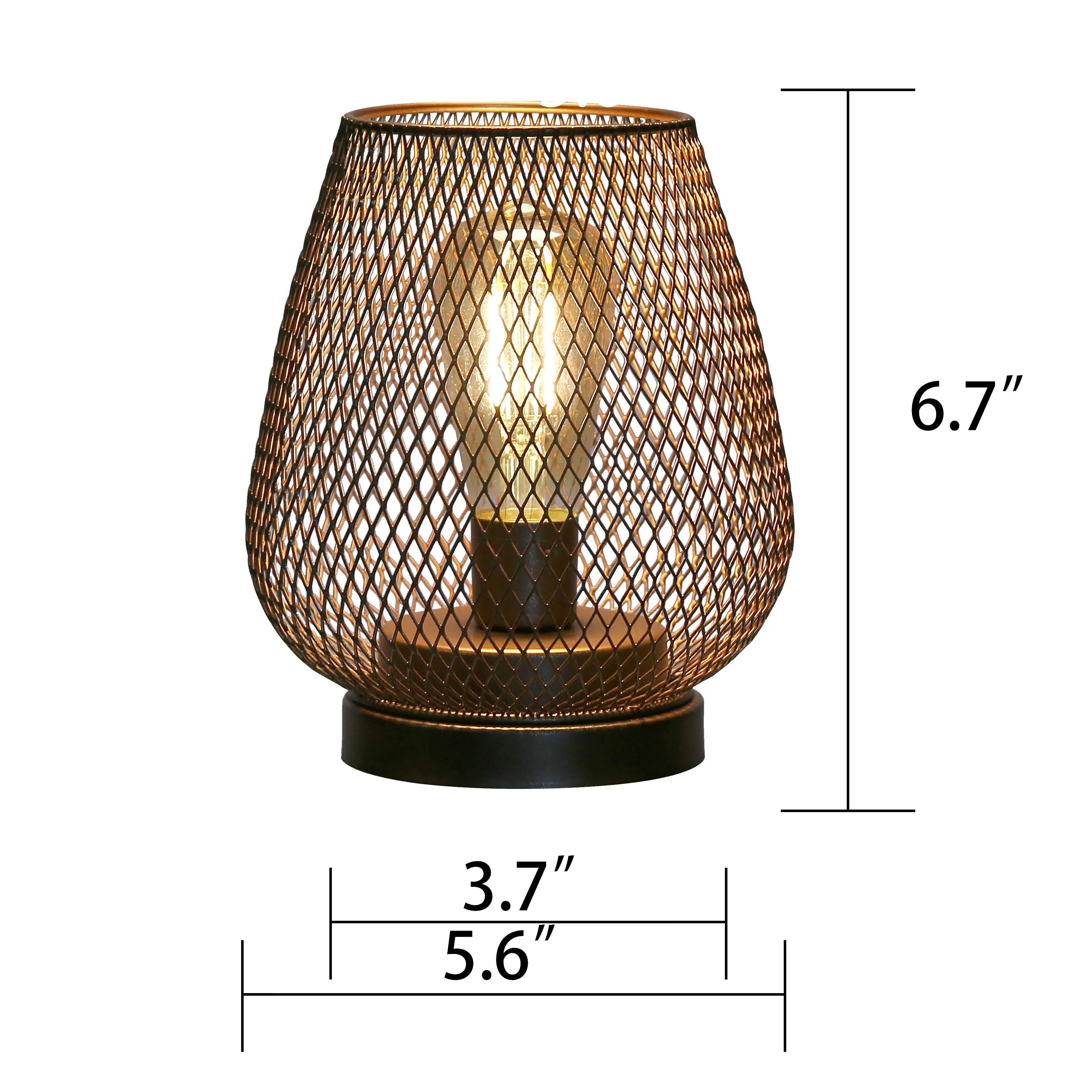 Cage Table Lamp AAA Battery - - NEW IMAGE 6