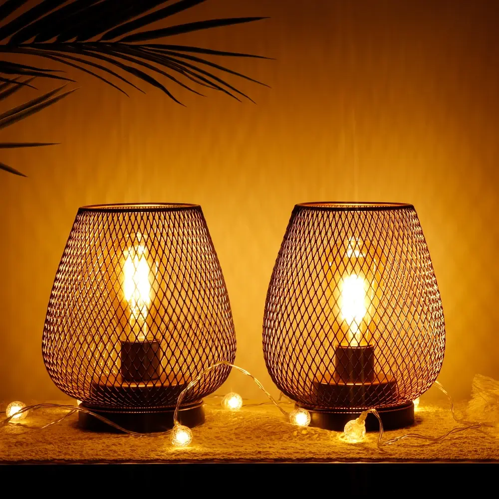 Battery Operated Table Lamps Metal - - NEW IMAGE 3