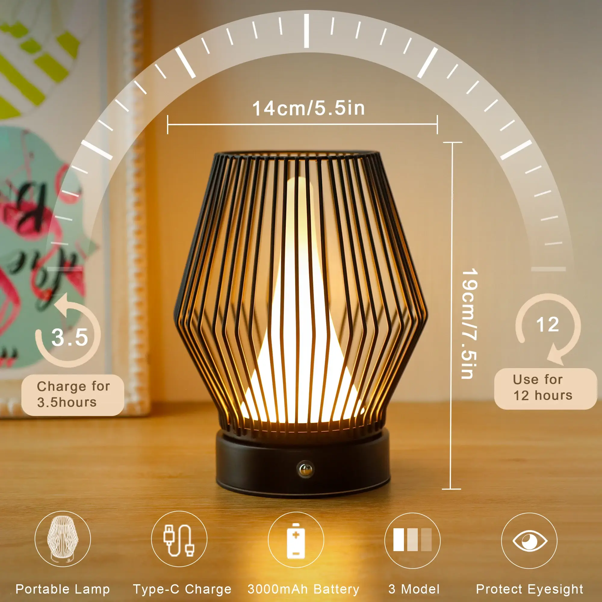 Decorative Solar Table Lights 37*38*52 Cm by NEW IMAGE 5