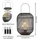 Metal Cage Table Lamp Black - - NEW IMAGE 6