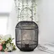 Metal Cage Table Lamp Black - - NEW IMAGE 5