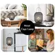 Metal Cage Table Lamp Black - - NEW IMAGE 7