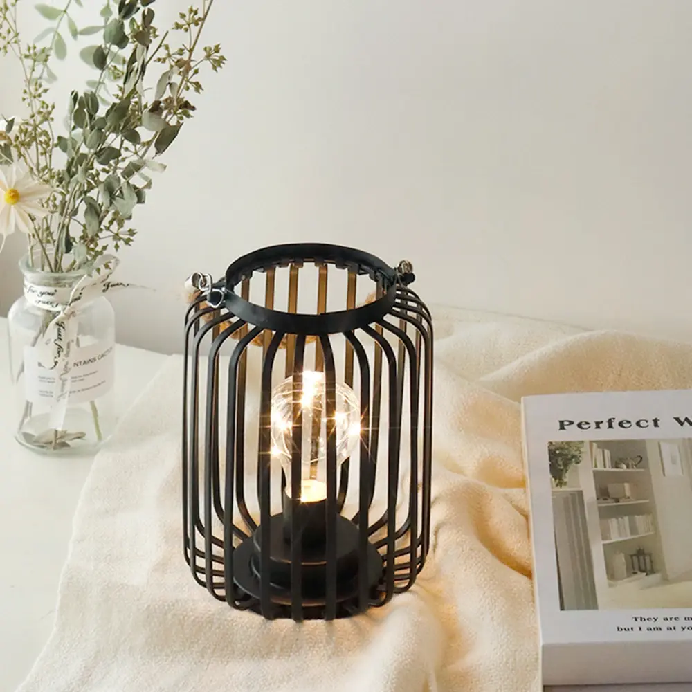 Cage Style Table Lamps 0.6kgs - - NEW IMAGE 4