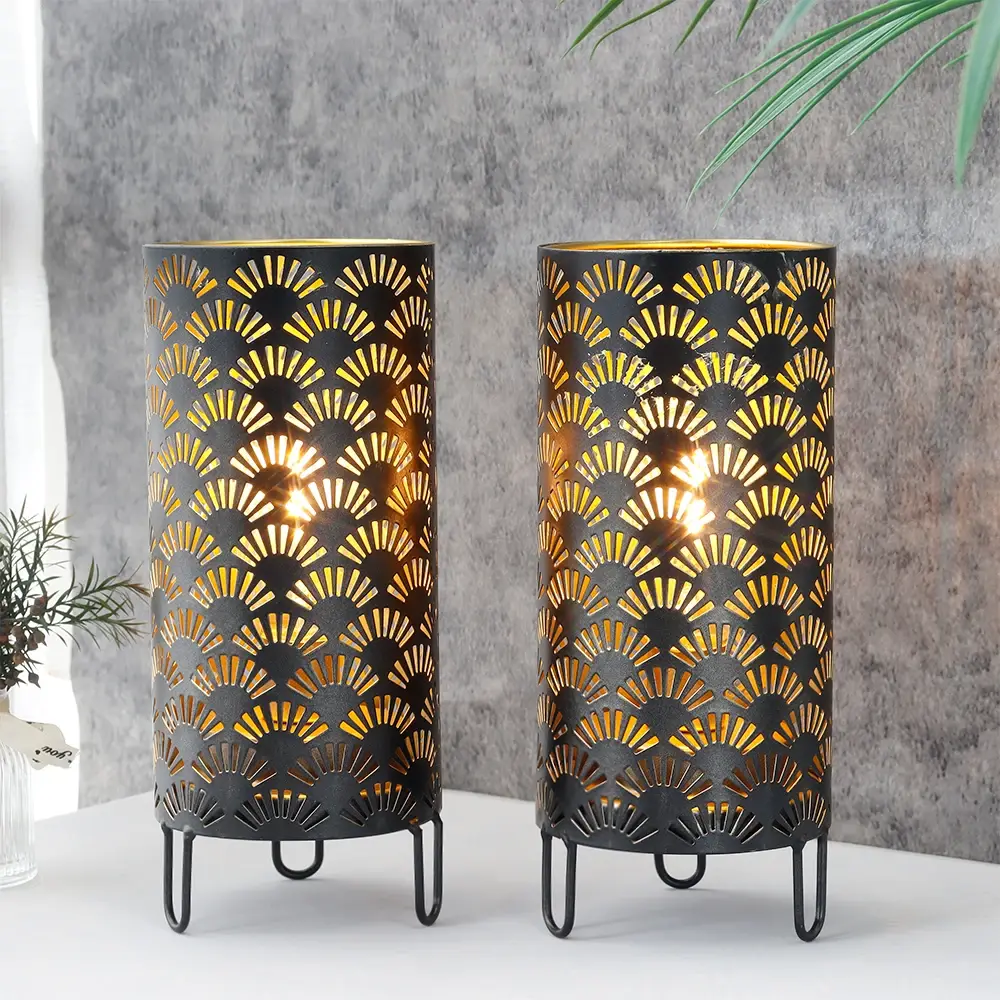 Battery Operated Nightstand Lamp 10.5*10.5*23.5 Cm Wholesale - NEW IMAGE 4